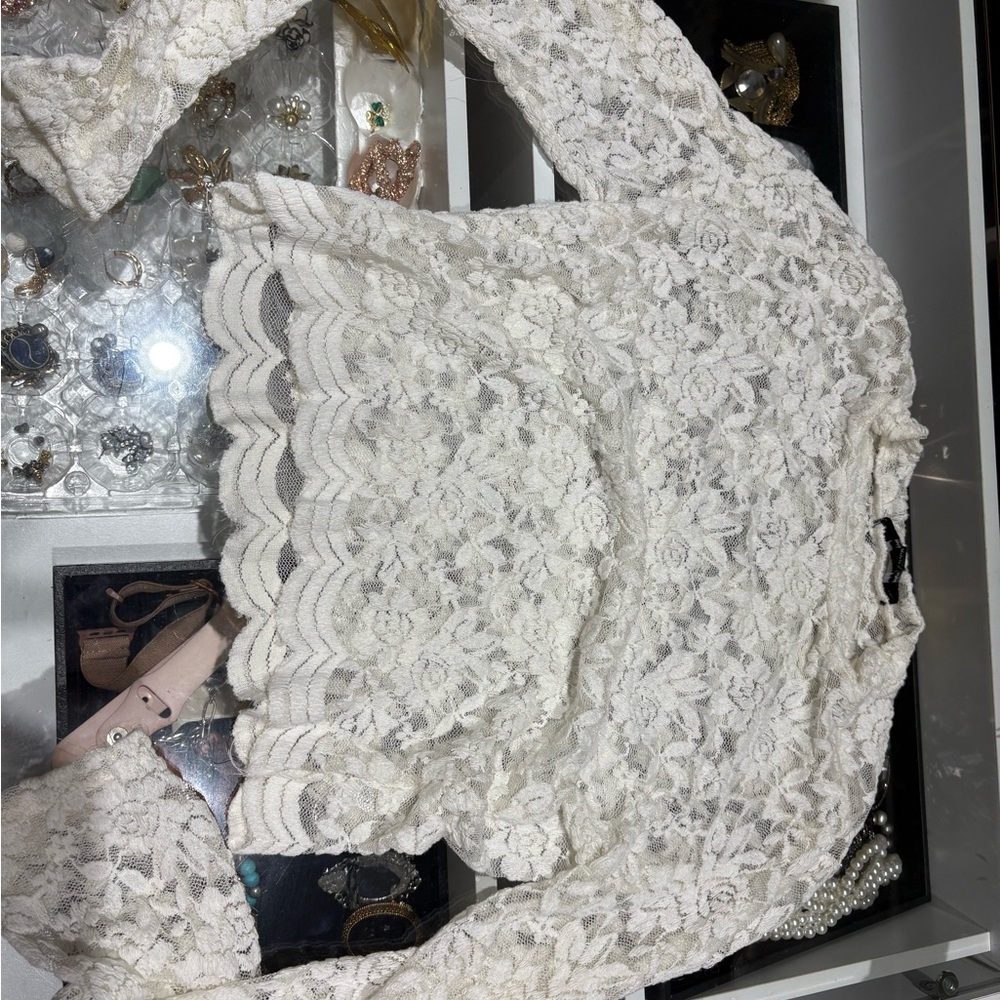 Ambiance White Lace Top